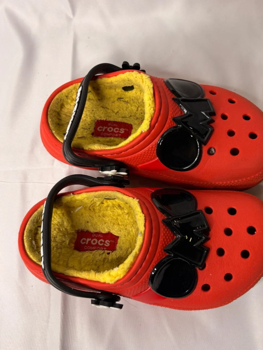 Crocs Classic Disney Kids Size 10 Lined Mickey Mouse Clogs Sandals